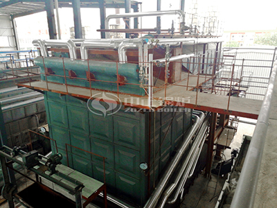 La caldera de vapor de carbón de la serie SZL de ZOZEN está funcionando en Shenzhou Knitting