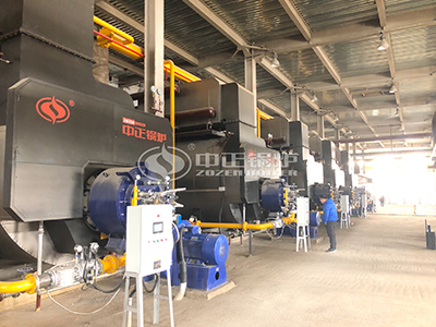 La caldera de gas WNS de ZOZEN está en funcionamiento en el parque industrial de Linhai de Geely Automobile