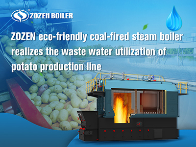 Las calderas de vapor ZOZEN se dieron cuenta de la utilización eficiente de aguas residuales para la industria de la papa en el condado de Xiji